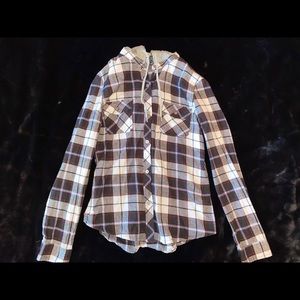 Flannel hoodie